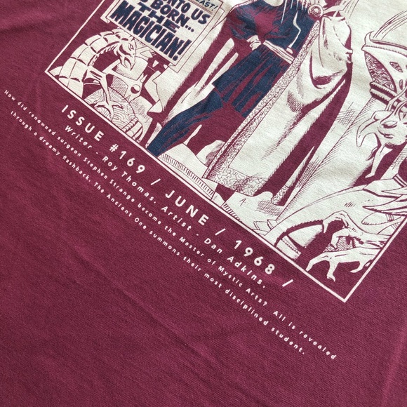 Marvel Comics Group Men’s Size L Burgundy T-Shirt Short Sleeves Graphic Tee - Picture 15 of 15